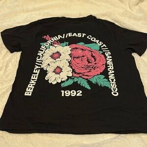 Denim & flower XL The Future Is Bright 1992 Black T-shirt Short Sleeve graphic